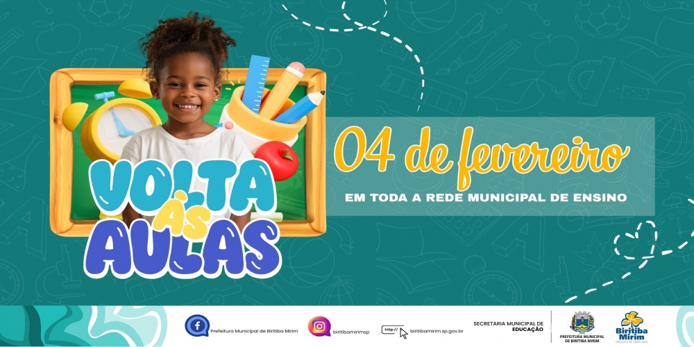 REDE MUNICIPAL DE EDUCA��O INICIA O ANO LETIVO COM 2.808 ALUNOS NO PR�XIMO DIA 04 DE FEVEREIRO