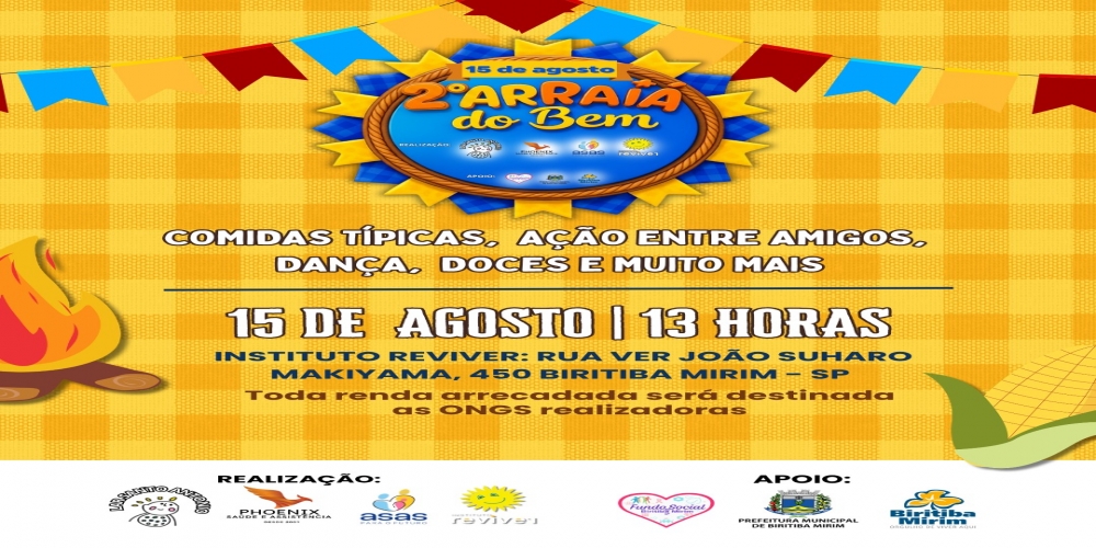 VEM AÍ O 2º ARRAIÁ DO BEM!