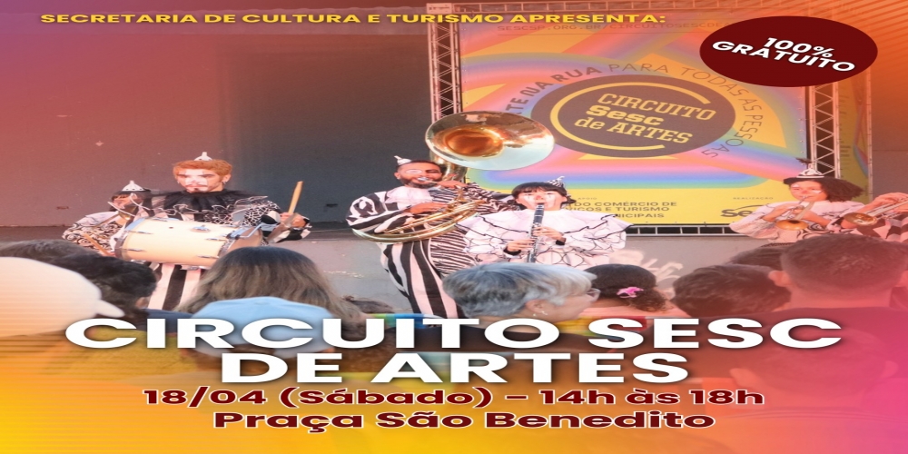 CIRCUITO SESC DE ARTES CHEGA A BIRITIBA!